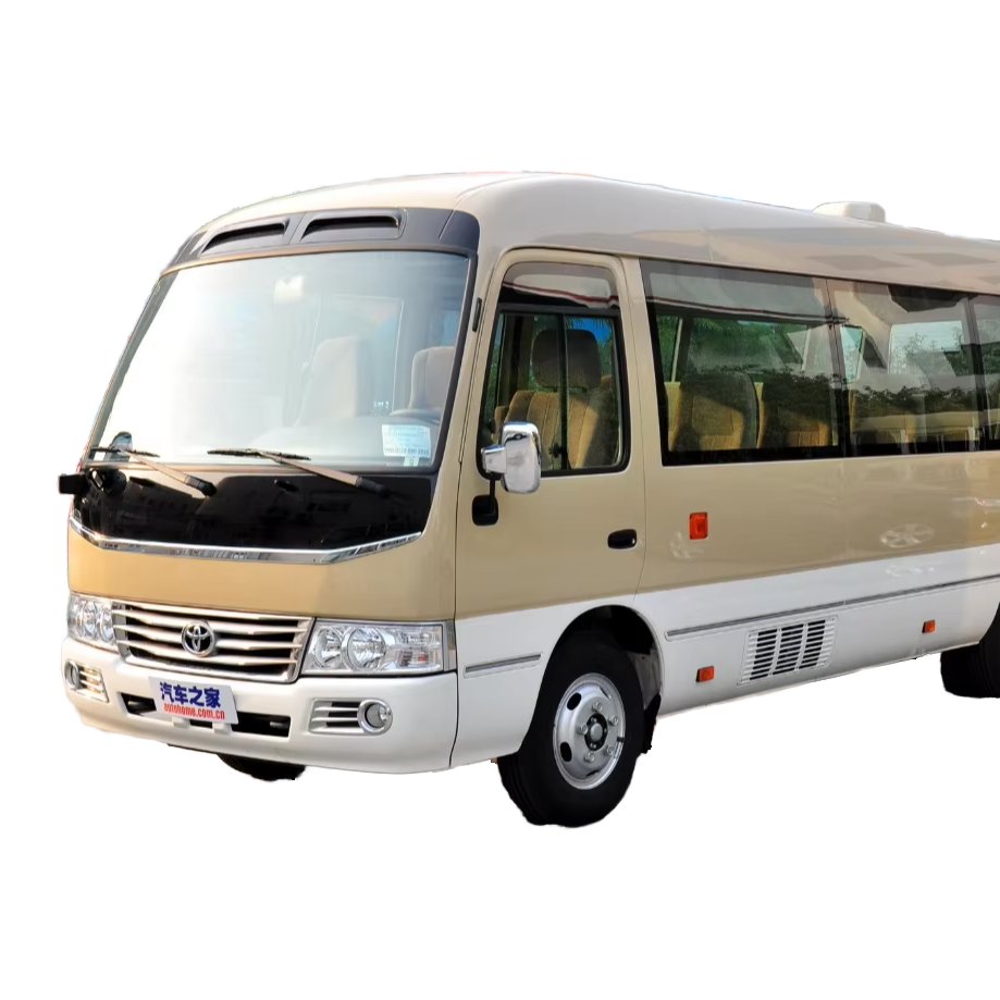 Toyota Coaster 23-Seater VIP Bus New Condition Gasoline Coach with Sliding Window Manual Transmission for City Use
